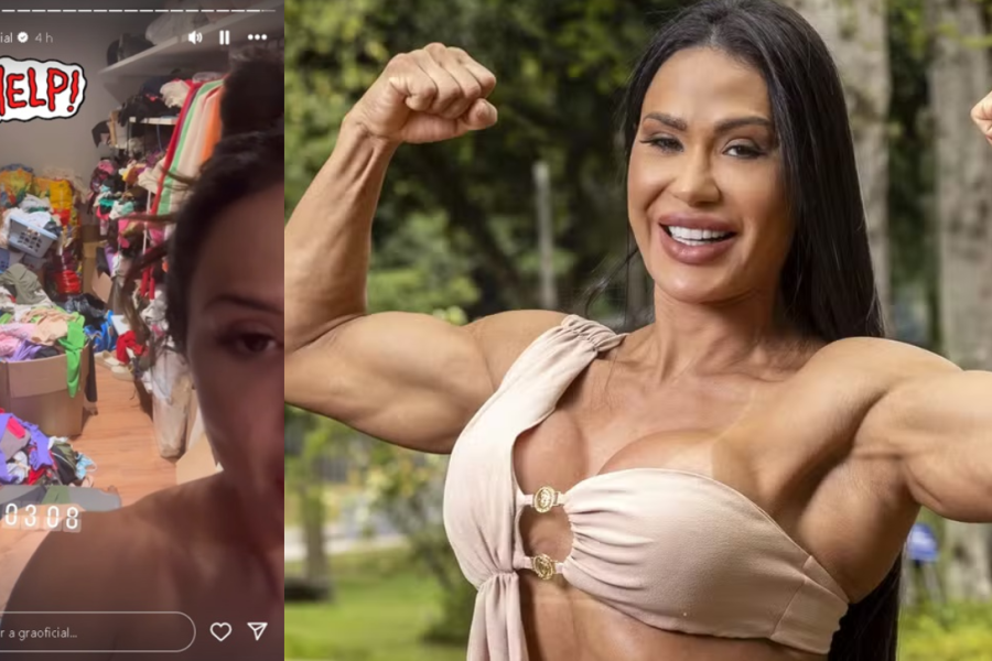 Gracyanne Barbosa mostra bagunça em seu closet e assusta seguidores