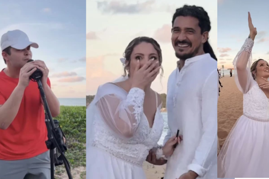 Matheus, da dupla com Kauan, faz surpresa e canta para