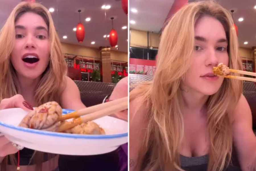 Virginia Fonseca choca seguidores ao comer cérebro na China e